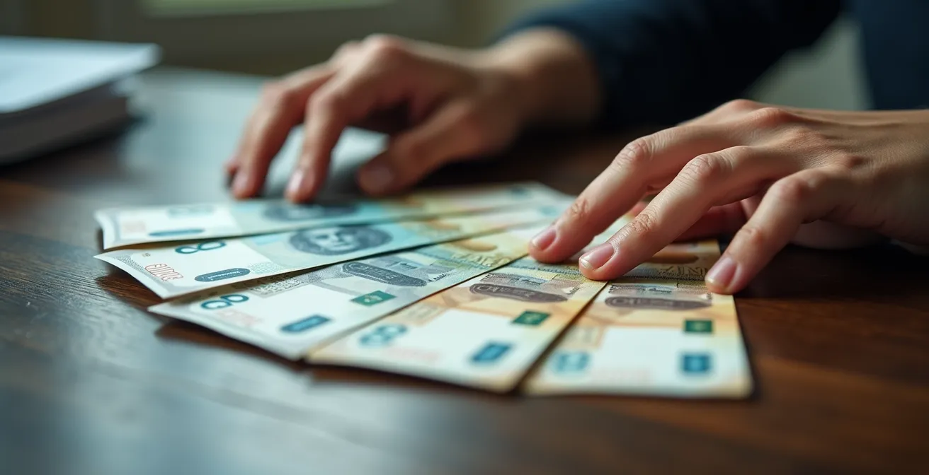 Conceptual representation of multi-currency hedging strategy through global assets