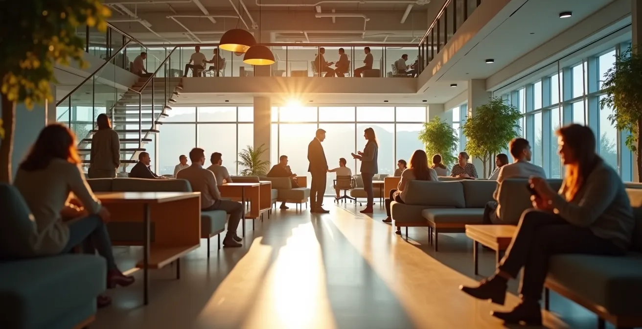 Students connecting in a virtual third place environment