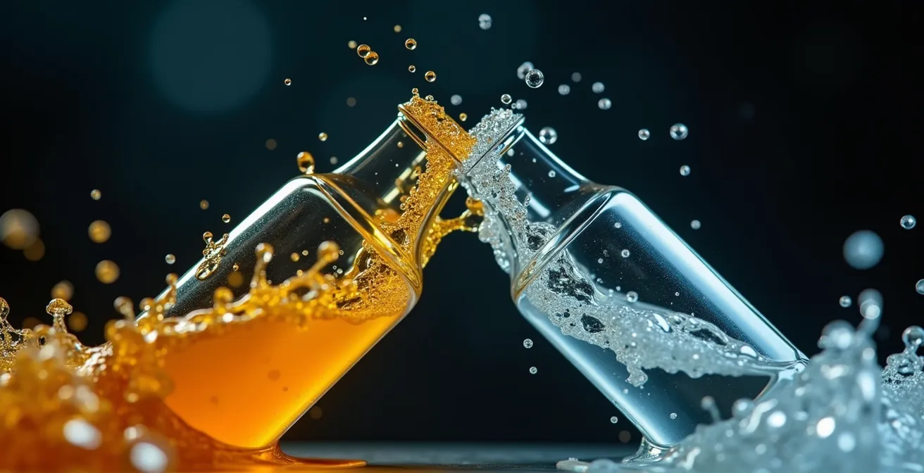 Visual representation of impermanent loss mechanism in DeFi liquidity pools