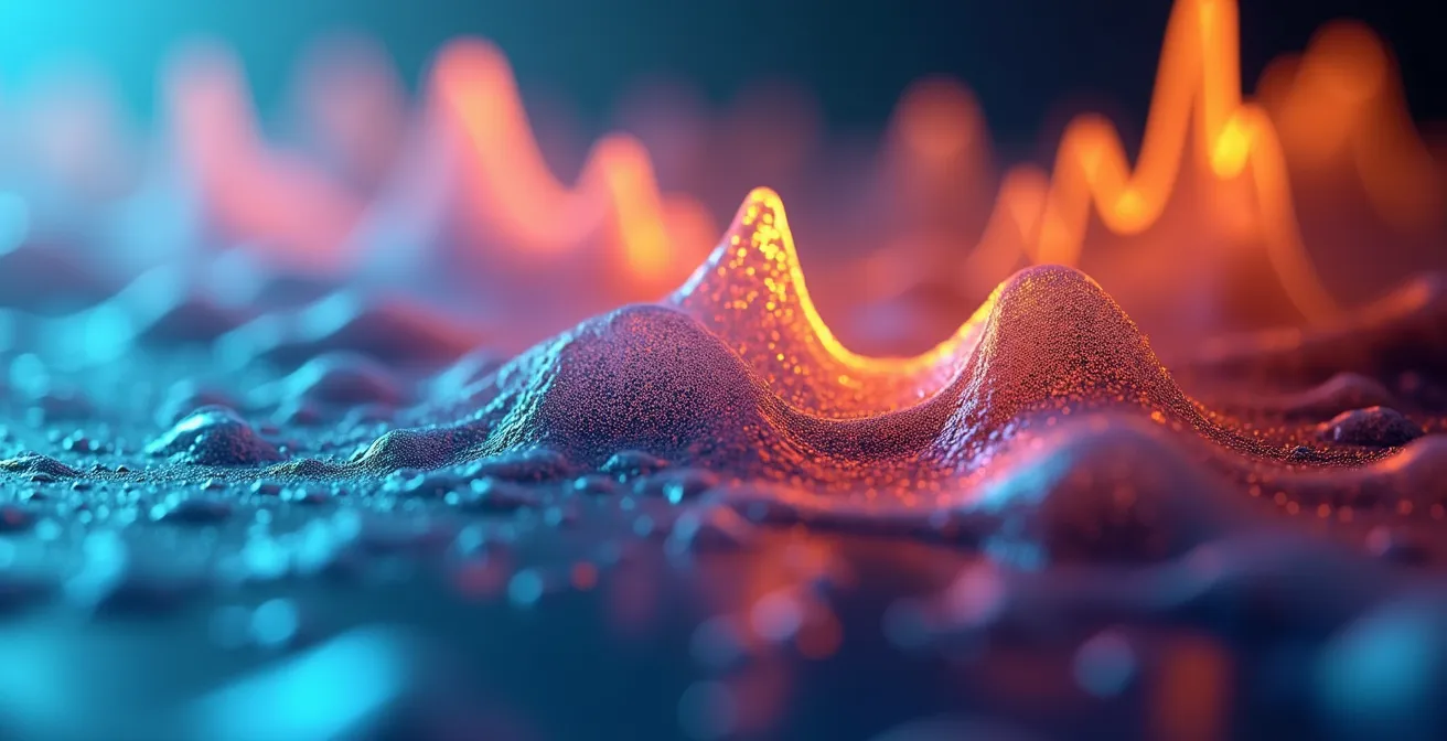 Close-up of data visualization patterns showing student engagement metrics