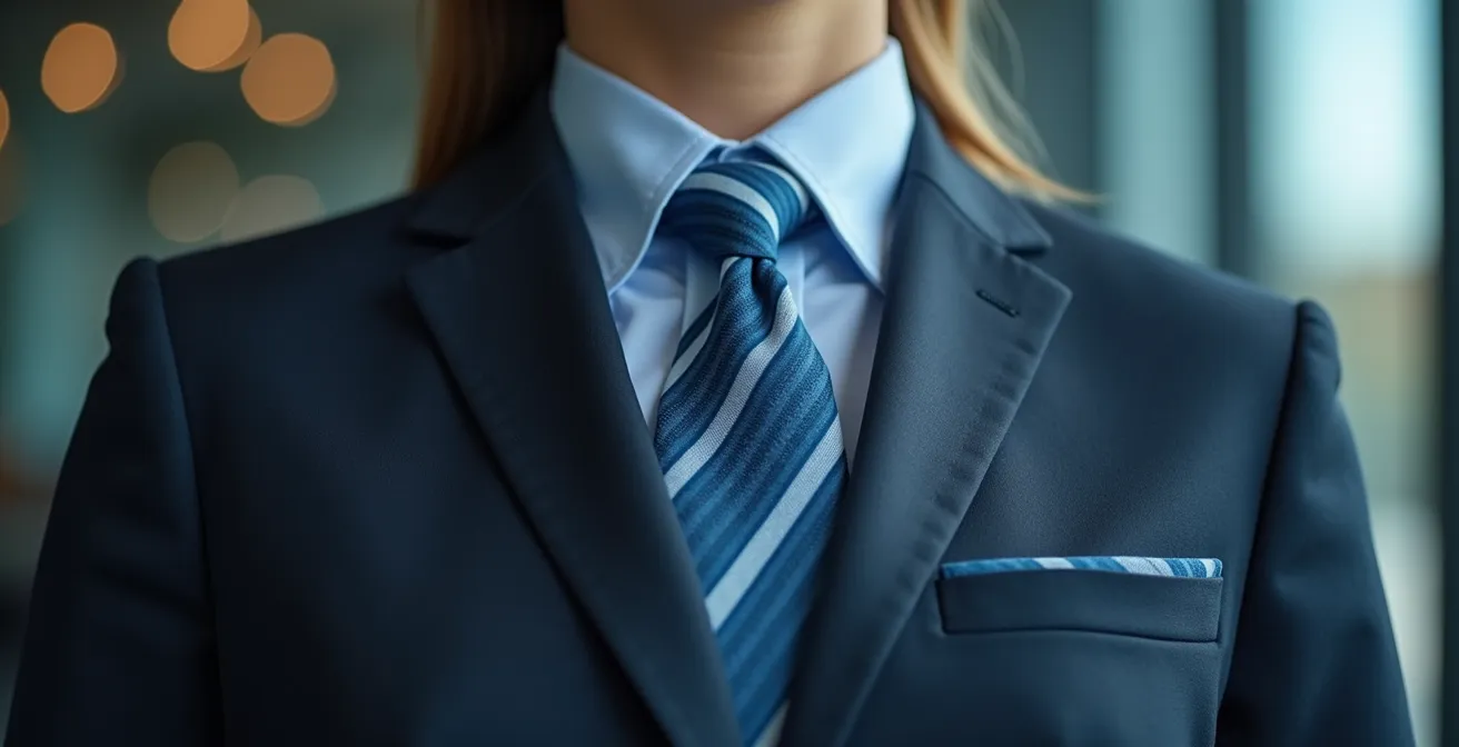 Extreme close-up of professional's calm breathing technique before presentation