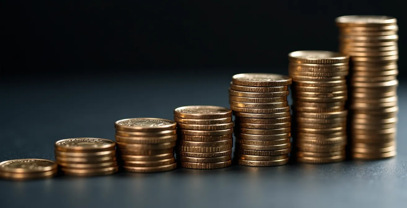 Abstract visualization of economic indicators and market volatility patterns