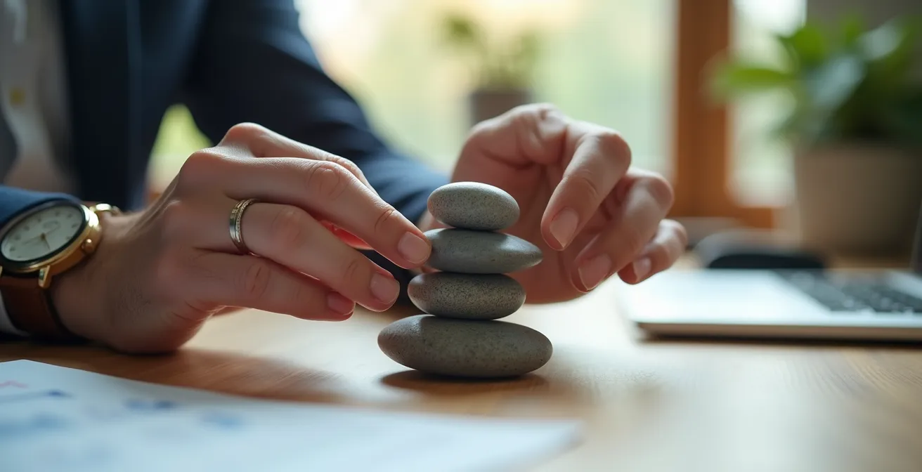 Abstract artistic representation of portfolio rebalancing and equilibrium