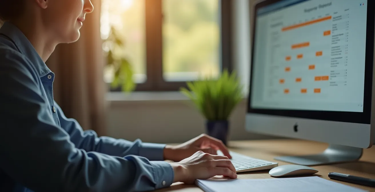 Professional setting boundaries through selective meeting attendance by calmly deciding on a meeting invite.