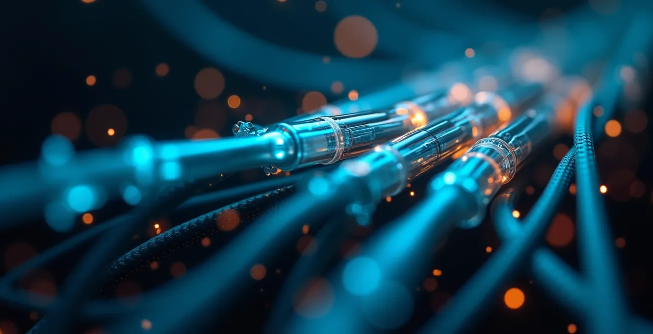 Complex data pipeline network feeding digital twin systems in real-time