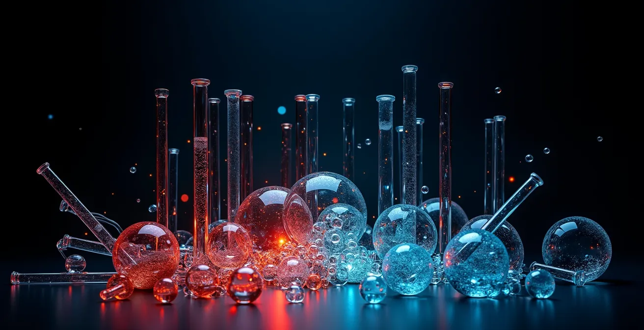 Abstract representation of data flowing through server infrastructure