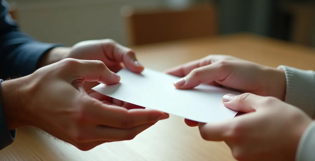 Close-up of business consultation session with client reviewing service prototype materials